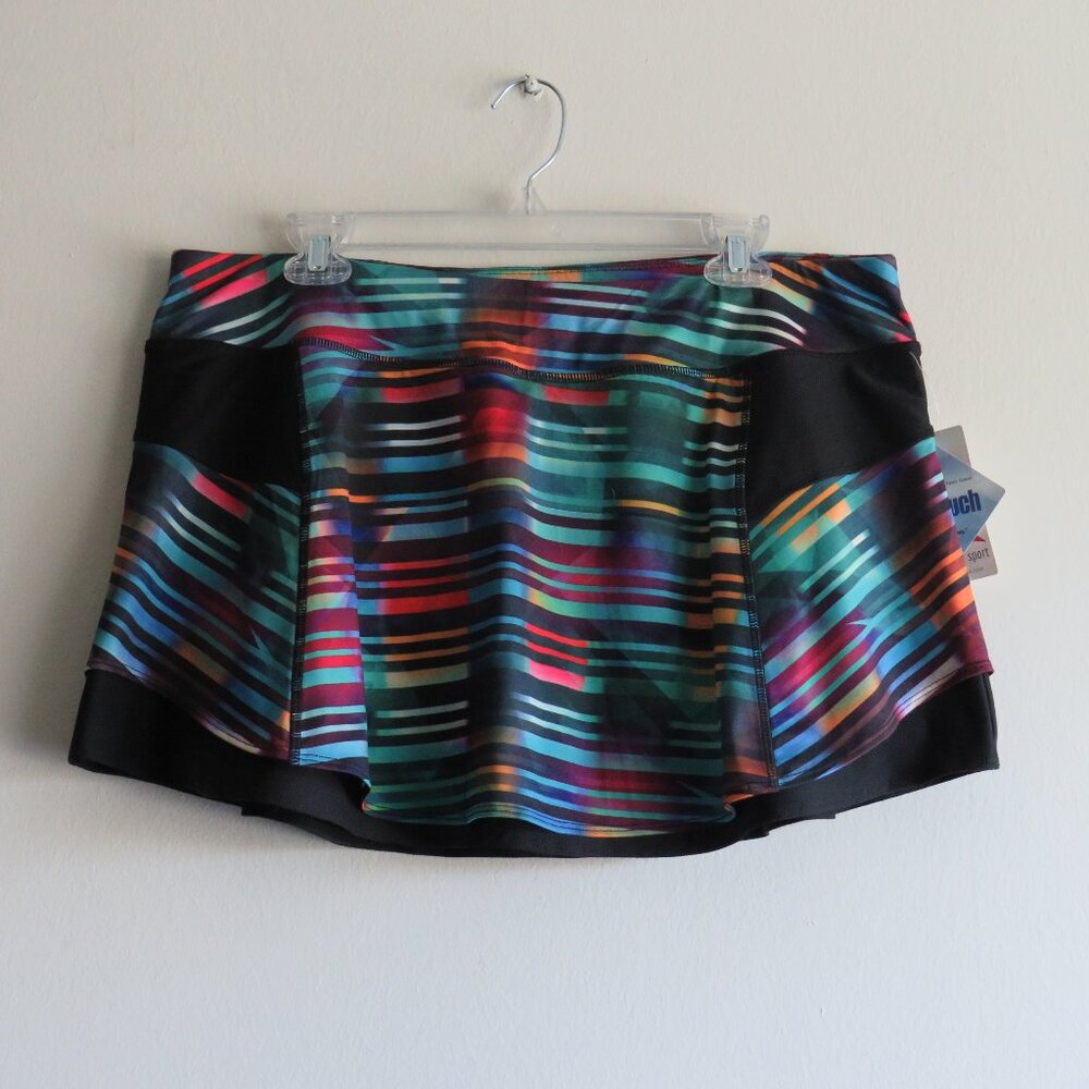 NWT Athleta Cool Touch Shinkong Lycra Sport Skirt Skort Tennis Pickleball XL